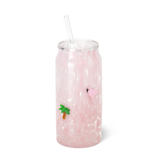 Swig Flamingo Charm Glass 23oz
