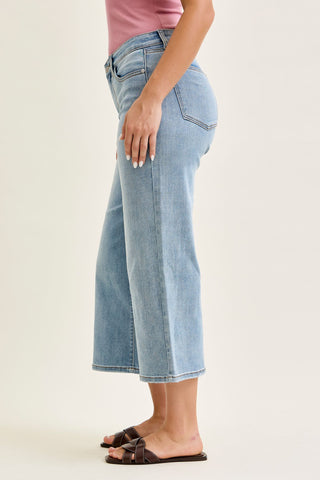 Judy Blue Mid Rise Crop Denim