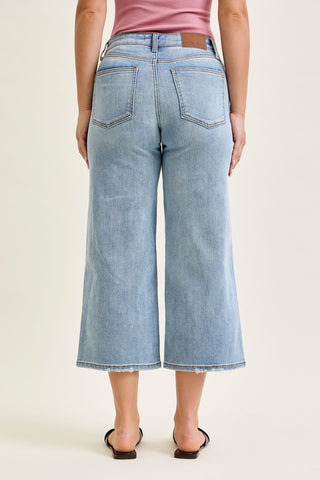Judy Blue Mid Rise Crop Denim