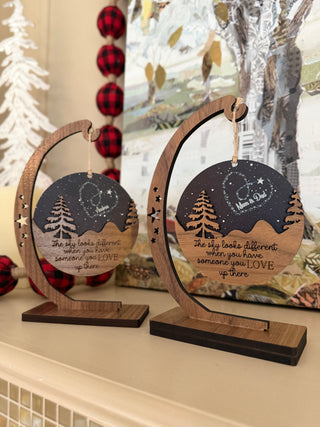 The Sky Looks Different Memorial Ornament