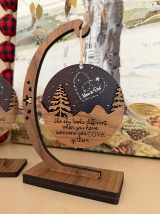 The Sky Looks Different Memorial Ornament