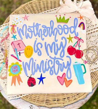 Motherhood is My Ministry Graphic Tee
