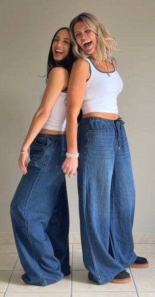 Midnight Wash Judy Blue Palazzos