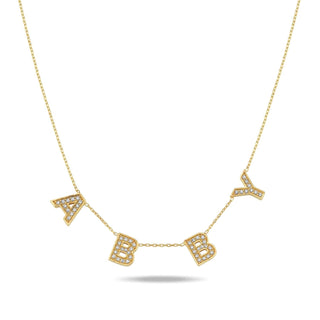 Custom Impression Name Necklace - Water Resistant