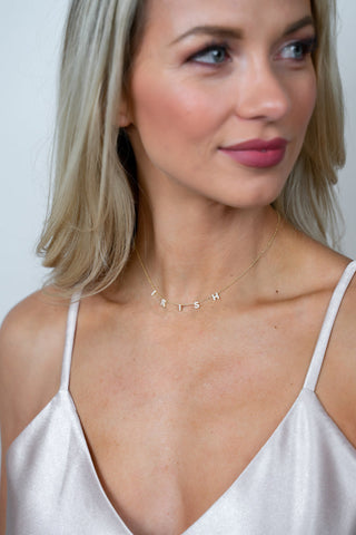 Custom Mini Dover Name Necklace - Water Resistant