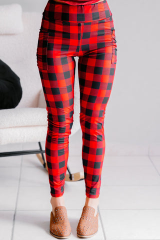 Winter Hearth Plaid Leggings