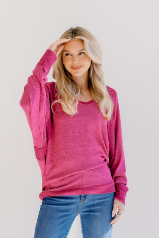 Aurora Blush Knit Pullover