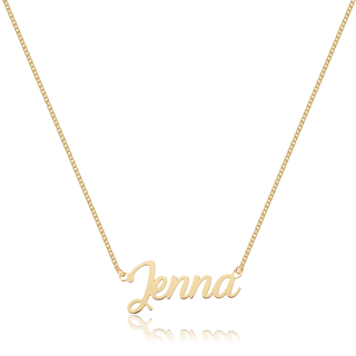 Custom Classic Script Name Necklace - Water Resistant