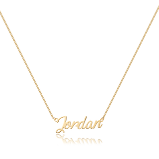Custom Classic Script Name Necklace - Water Resistant