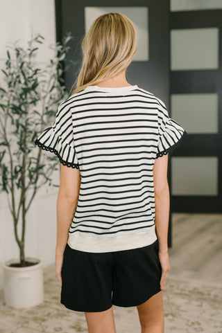 Key to Cute Textured Knit Top