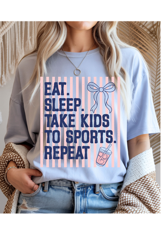 Eat Sleep Sports Graphic Tee