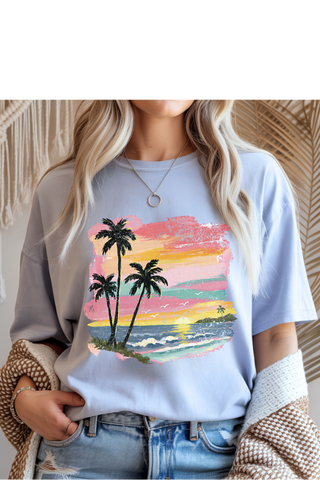 Tropical Sunset Graphic Tee