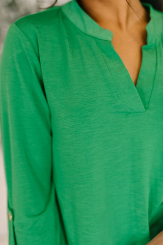 Lizzy Top in Kelly Green