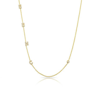 Custom Mini Adore Initial Necklace - Water Resistant