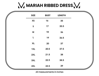 Mariah Ribbed Dress - Black Stripes