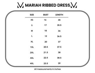 Mariah Ribbed Dress - Daisy Blues