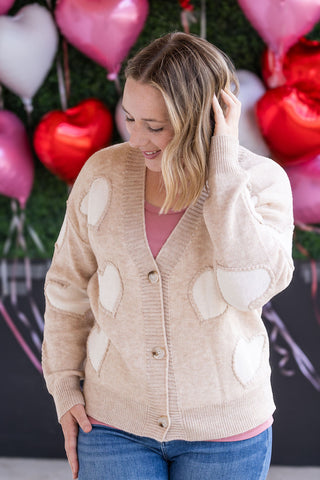 Sweetheart Cardigan - Tan