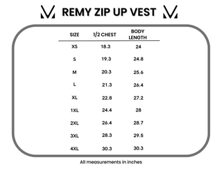 Remy Zip Up Vest - Shiny Black