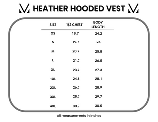 Heather Geometric Hooded Vest - Mustard