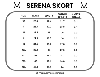 Serena Luxe Skort - Navy