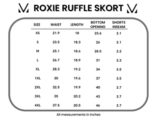 Roxie Ruffle Skort - Navy