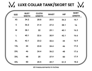 Luxe Collar Tank/Skort Set - Heathered Neutral