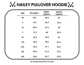 Hailey Pullover Hoodie - Autumn Watercolor and Brick