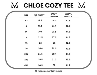 Chloe Cozy Tee - Turquoise
