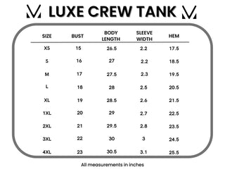 Luxe Crew Tank - Denim