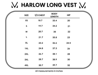 Harlow Long Vest - Burgundy