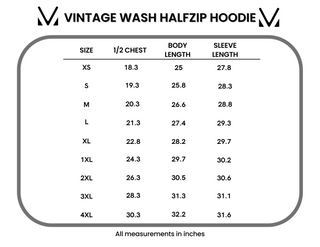 Vintage Wash HalfZip Hoodies - Tea Green