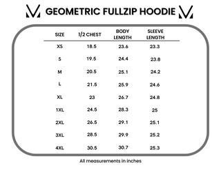 Geometric Fullzip Hoodie - Sage