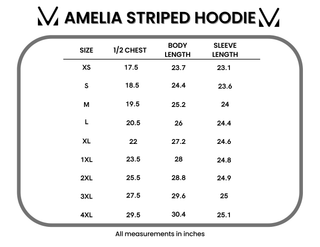 Amelia Striped Hoodie - Lemon