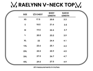 Raelynn V-Neck Top - Petal Gardens
