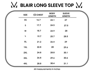 Blair Long Sleeve Top - Autumn Gourds