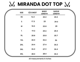 Miranda Dot Top - Brown