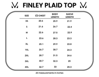 Finley Plaid Top - Olive and Brown