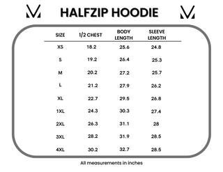 HalfZip Hoodie - Sapphire Floral