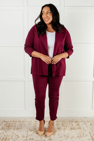 Magic 3/4 Blazer in Wine