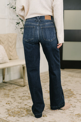 Marty High Waist Trouser Wide Leg Jean