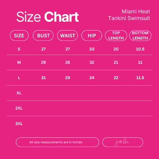 PREORDER- Miami Heat Tankini Swimsuit- Leopard