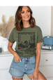 Military Green Gildan Tee