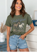 Military Green Gildan Tee