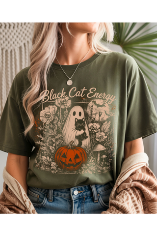 Black Cat Energy Graphic Tee