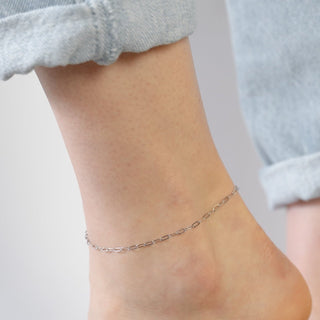 Resort - Mini Paperclip Anklet - SS & WR