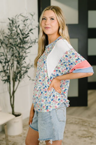 My Version Of Love Color Block Top