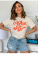 Natural Gildan Tee