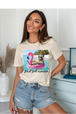 Natural Gildan Tee