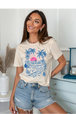 Natural Gildan Tee