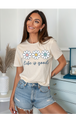 Natural Gildan Tee